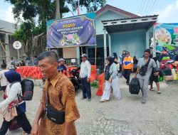 H+6 Arus Balik, Satuan Binmas Polres Blora Sambangi Terminal Sampaikan Pesan Kamtibmas