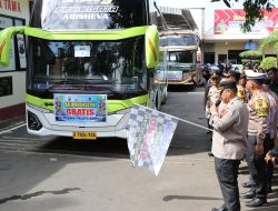 Polda Jateng Menggelar Balik Mudik Gratis bagi warga Kudus yang kembali ke Jakarta selesai Idhul Fitri 1445 H