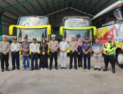 Antisipasi Kejadikan Laka Bus, Satuan Lalu Lintas Polres Blora Lakukan Pemeriksaan Kendaraan Bus