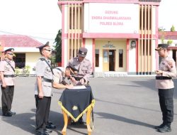 Upacara Serah Terima Jabatan Dan Pengambilan Sumpah Atau Janji Kapolsek Kedungtuban Dan Kapolsek Jati Polres Blora