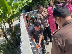 Kesulitan Air Bersih Tiap Kemarau, Warga Wonosemi Dibantu Sumur Bor oleh Polres Blora