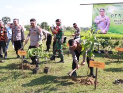 Penanaman Pohon Dan Ketahanan Pangan Dalam Rangka Peringatan Ke 78 Hari Bhayangkara Tahun 2024 Polres Blora