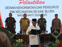 Dewan Kehormatan dan Pengurus PMI Kecamatan 2024-2029 se -Kabupaten Blora Dilantik