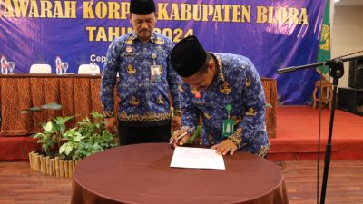 Bupati Blora Hadiri Musyawarah KORPRI Kabupaten Blora Tahun 2024 dan Pengukuhan Dewan Pengurus Periode 2024-2029