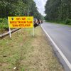 Tekan Angka Kecelakaan, Satlantas Polres Blora Pasang Banner Peringatan